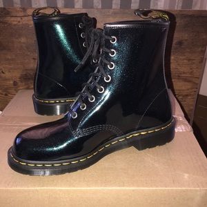 Sparkly Teal doc martens